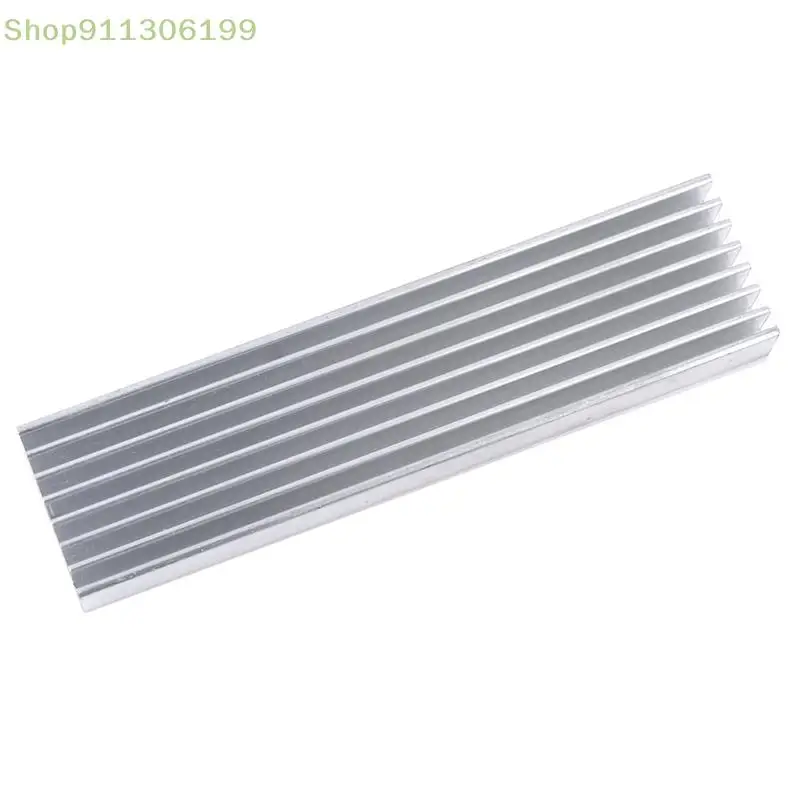 1Pc aluminiowy radiator 100*25*10mm radiator chłodzący dla wysokiej dioda LED dużej mocy światła akcesoria sprzętowe