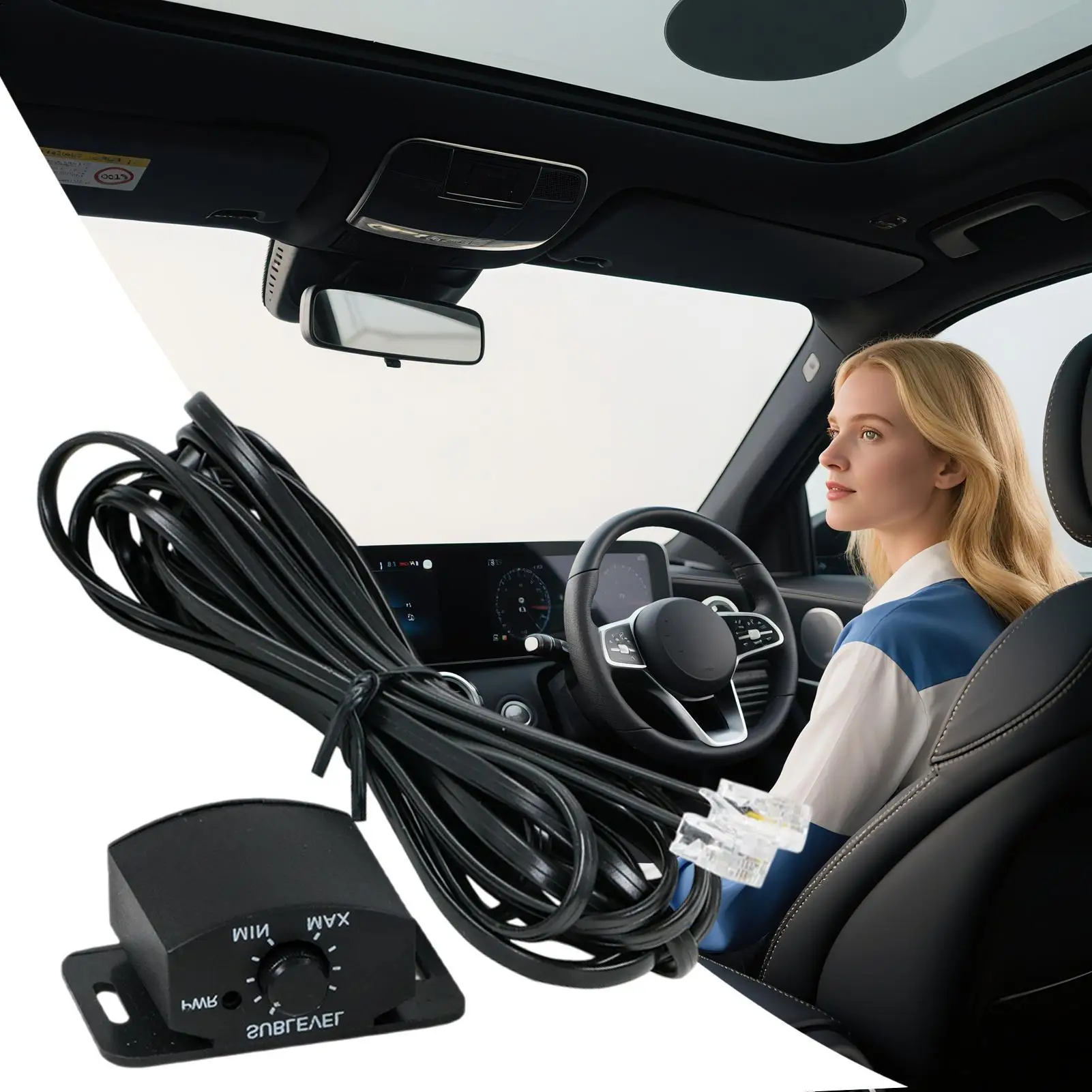 Amplifier wire-controlled volume adjuster Car Amplifier Volume Control Knob Wired Volume Remote Controller Subwoofer