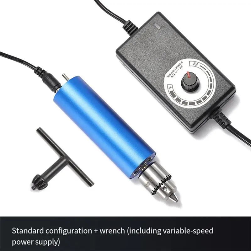 A98E-Multifunctional Stepless Speed-Adjustable Mini Metal Electric Grinder Handheld Polishing And Engraving Tool Drill EU Plug
