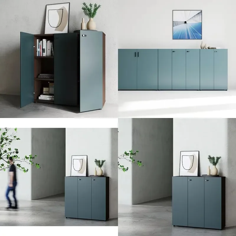 Low Rise Metal Filing Cabinet Adjustable 3 Drawer Office Storage Unit for School Home Organization