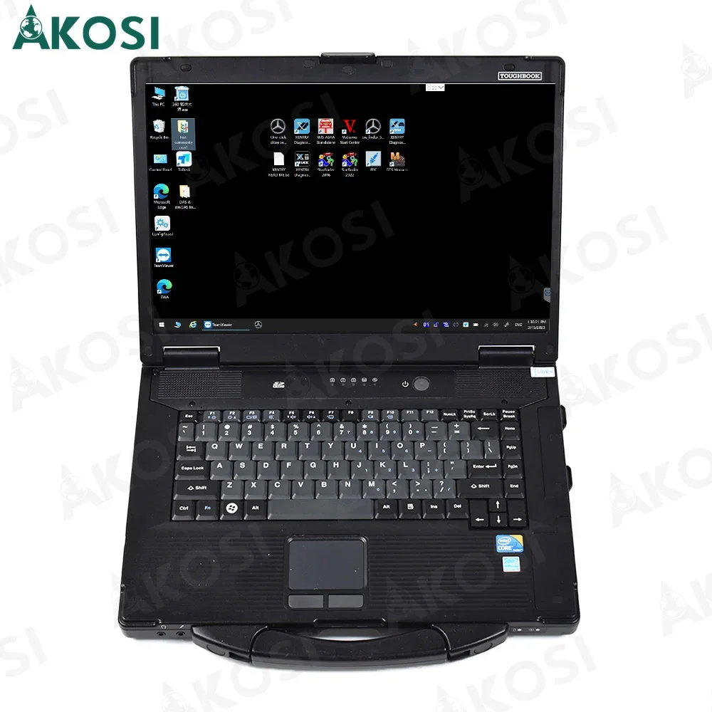 CF53 Laptop install Newest 2023.03 MB STAR sd C4/C5/M6 software xentry DAS Tactrix Openport for Benz Diagnosis and programming