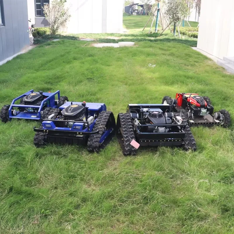 7HP 8hp 9hp الكهربائية بدء التحكم عن بعد قاطع غاز صغير Rc روبوت جزازة العشب مع محراث الثلج