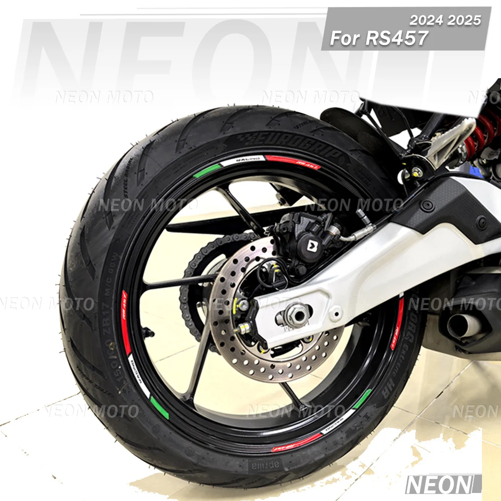 

Motorcycle Fender Wheels Stickers For Aprilia RS457 RS 457 Protector Tank Pad Side Grips Gas Fuel Oil Kit Decals 2024 2025