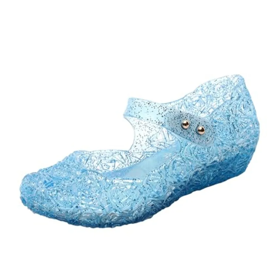 

Jelly Shoes for Girls, Snow Queen Princess Birthday Sandals for Little Girls, Sandals Size, Frozen Inspired Party Cosplay Costu