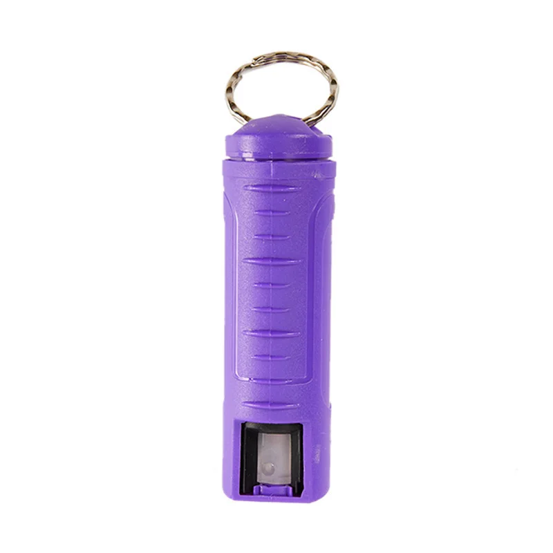 1Pcs 20ml Women Self Defense Pepper Spray Plastic Case Emergency Box Spray Shell with Key Ring Keychain Portable Defend Tool