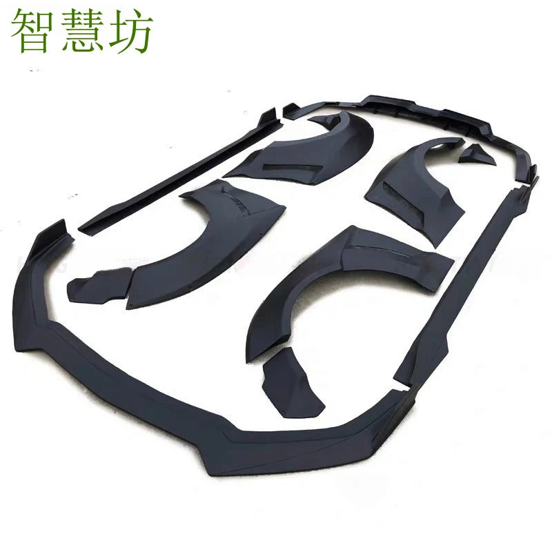 

Подходит для Ford Mustang 18+ (модифицированный комплект Wide-Body Kit) с передним и задним спойлерами, боковыми порогами и накладками на колесные арки.