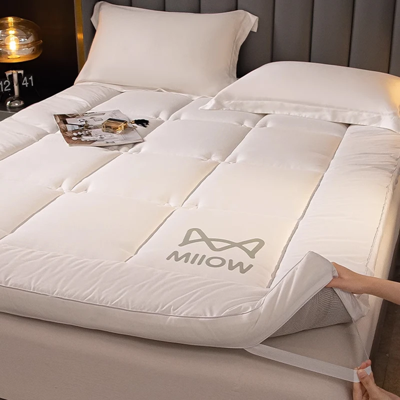 Home Foldable Soft Mattress Elastic Cushion Comfortable Single Double Tatami Floor Sleeping Pad Spring Autumn Thicken Bed Mat