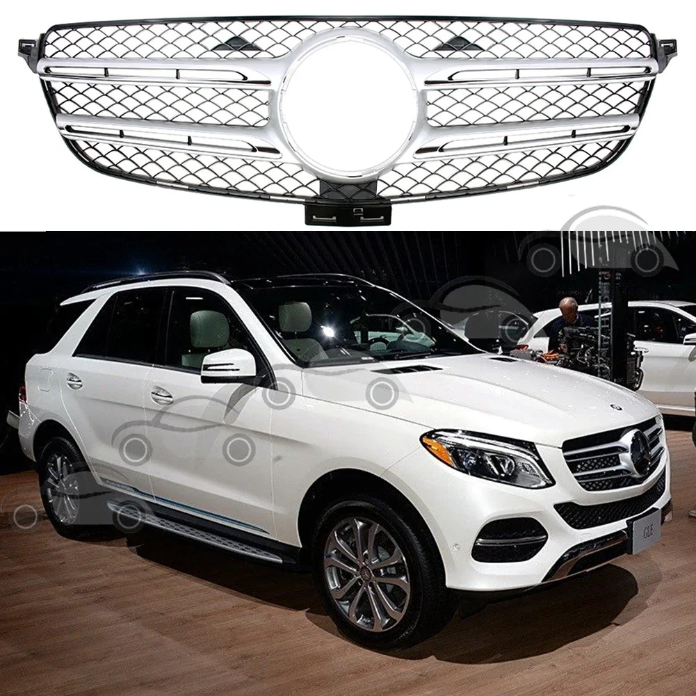 Front OEM Facelift Upper Bumper Grilles  For Mercedes Benz W166 GLE SUV GLE400 GLE500 GLE350 GLE43 2015 2016 2017 2018 2019