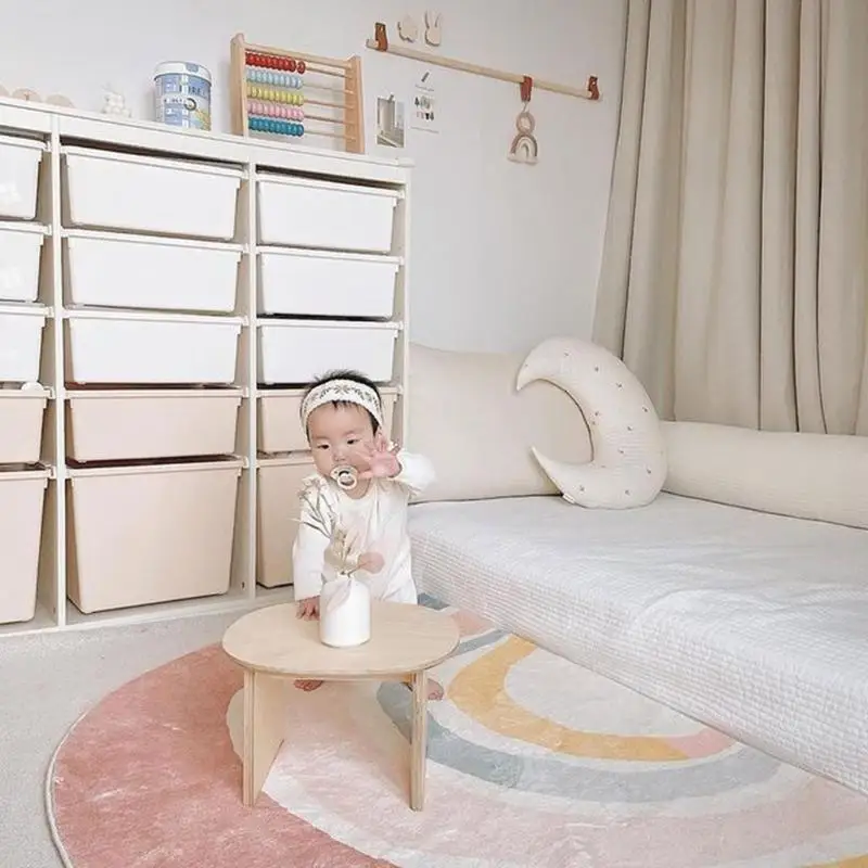 

Q22D Rainbow Baby for Play Mat Kids Crawling Blanket Floor Rug Children Tent Carpet D