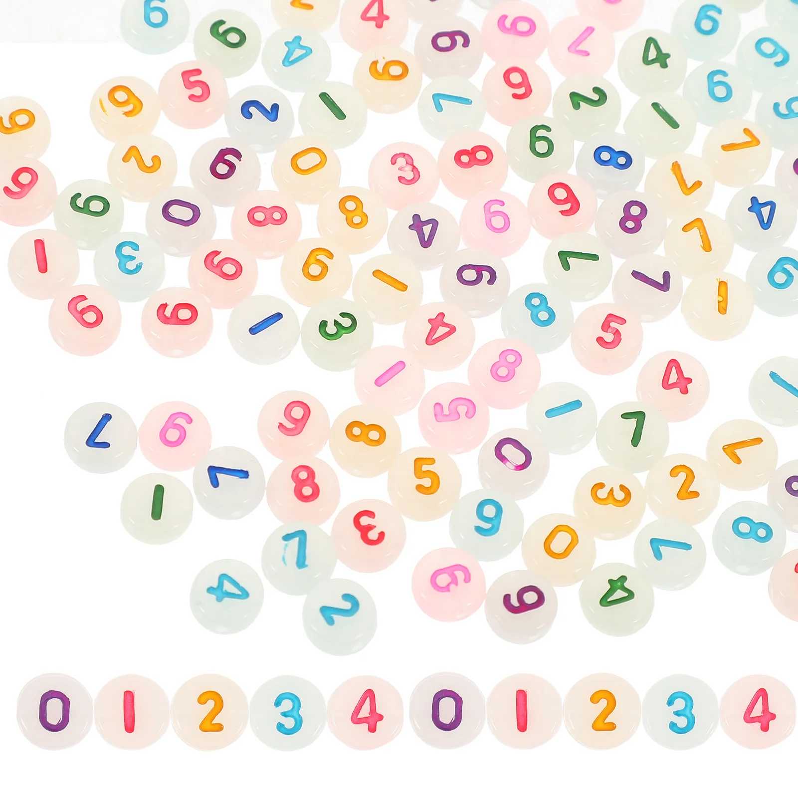 

500 шт. блестящих светящихся бусин, многофункциональные, для самостоятельного изготовления браслетов, ожерелий, серег, рукоделия, ювелирных изделий, оптом