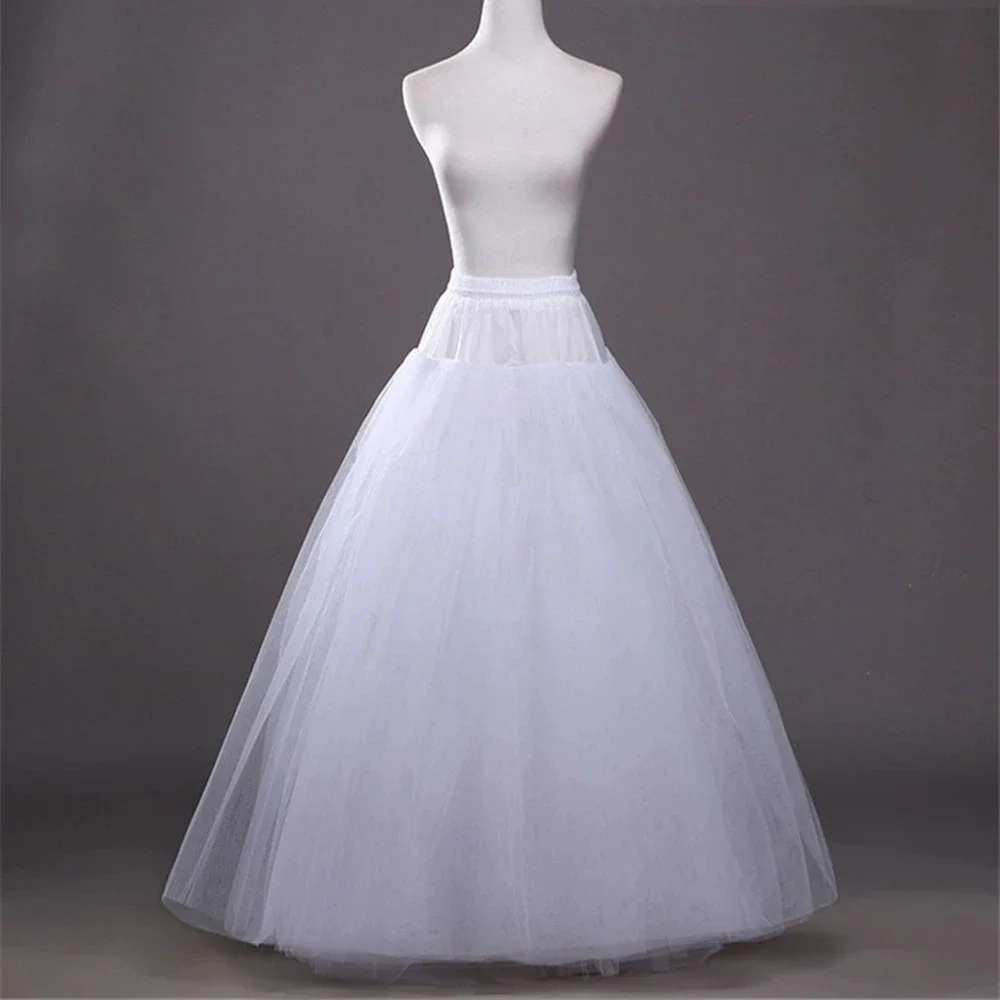 

Petticoat for A-line Style Dress One Hoop Wedding Accessories Underskirt Free Size Crinoline Bridal Petticoats