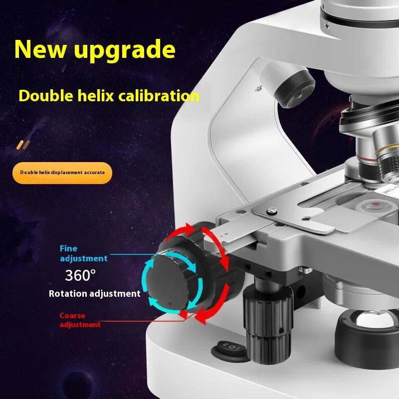 2000X Biologic Laboratory binocular biological microscope,7 inch smart screen can connect to mobile phone and computer