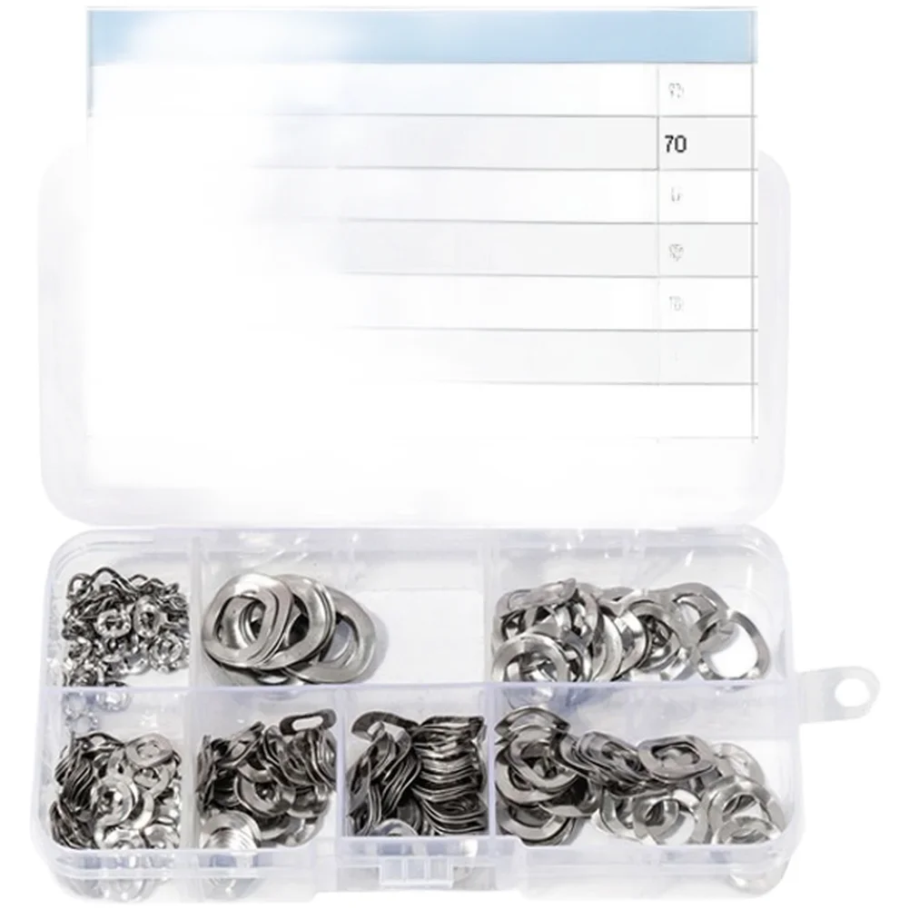304 SS Three Wave Spring Washers 350 Pieces per Box for M3 M5 M6 M8 M10 Screws For bolts Silver Mechanical Use