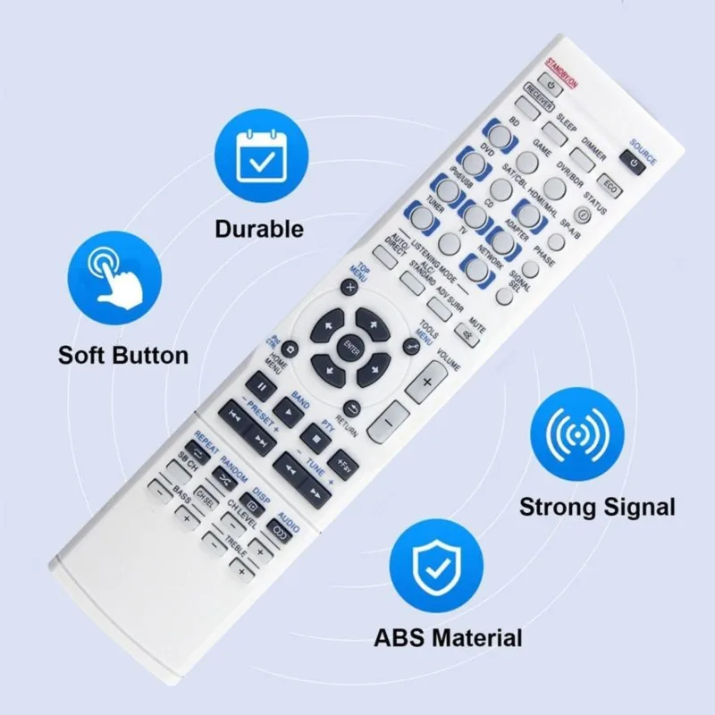 DT23 Replacement Remote Control AXD7736 for Pioneer AV Receiver VSX-S510 VSX-S310 VSX-S510-K/S VSX-S310-K/S