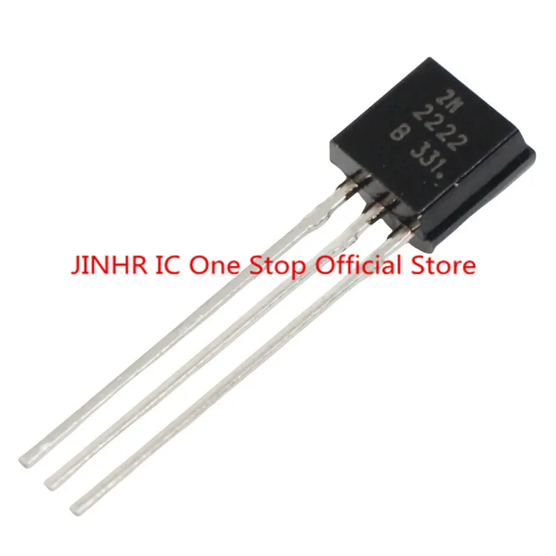Nuevo 100 Uds 2N2222 2N2222A TO-92, 600mA 40V, transistor NPN de silicio