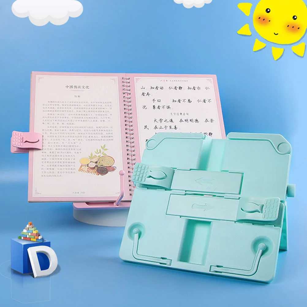 

Book Folder Stationery Reading Stand Student Holder Kids Bookshelf Wooden Learning Rack Plastic Abs Supply