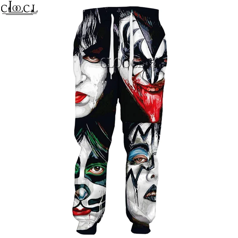 

HX Newest Rock Singer KISS Band Trousers Men Women 3D Print Casual Fashion Sweatpants Harajuku Jogging Pants Drop Shipping