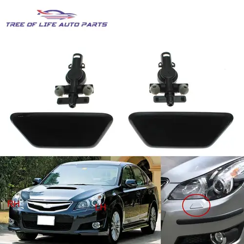 Cubierta de arandela de faro delantero, boquilla de pulverización, tapa de chorro para Subaru Legacy GT 2010 2011 2012 2013 2014 Outback 2013 2014