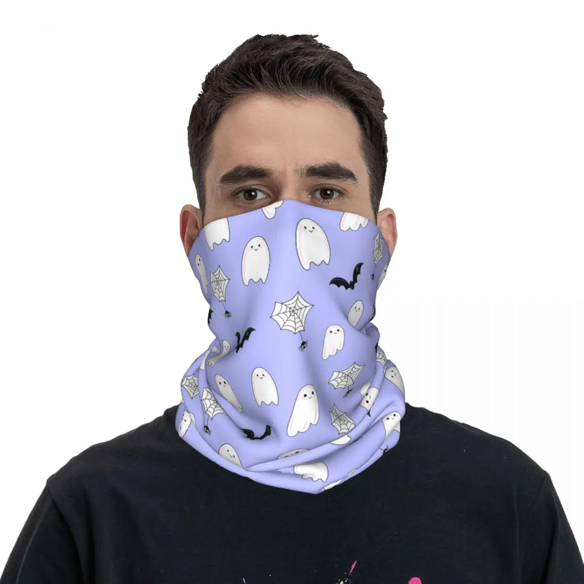 Gruselige Geist Halloween Spinne Bandana Hals Abdeckung gedruckt Cartoon Fledermaus Sturmhauben Maske Schal Outdoor Kopf bedeckung Wander gamasche Winter