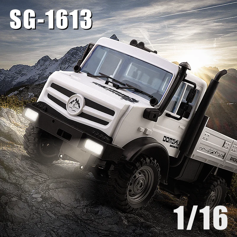 Najlepsze samochody RC 1/16 Racing 1613(U423) 2.4G, pełna symulacja ciężarówki Unimok z kamerą 720P do zdjęć i nagrywania wideo.