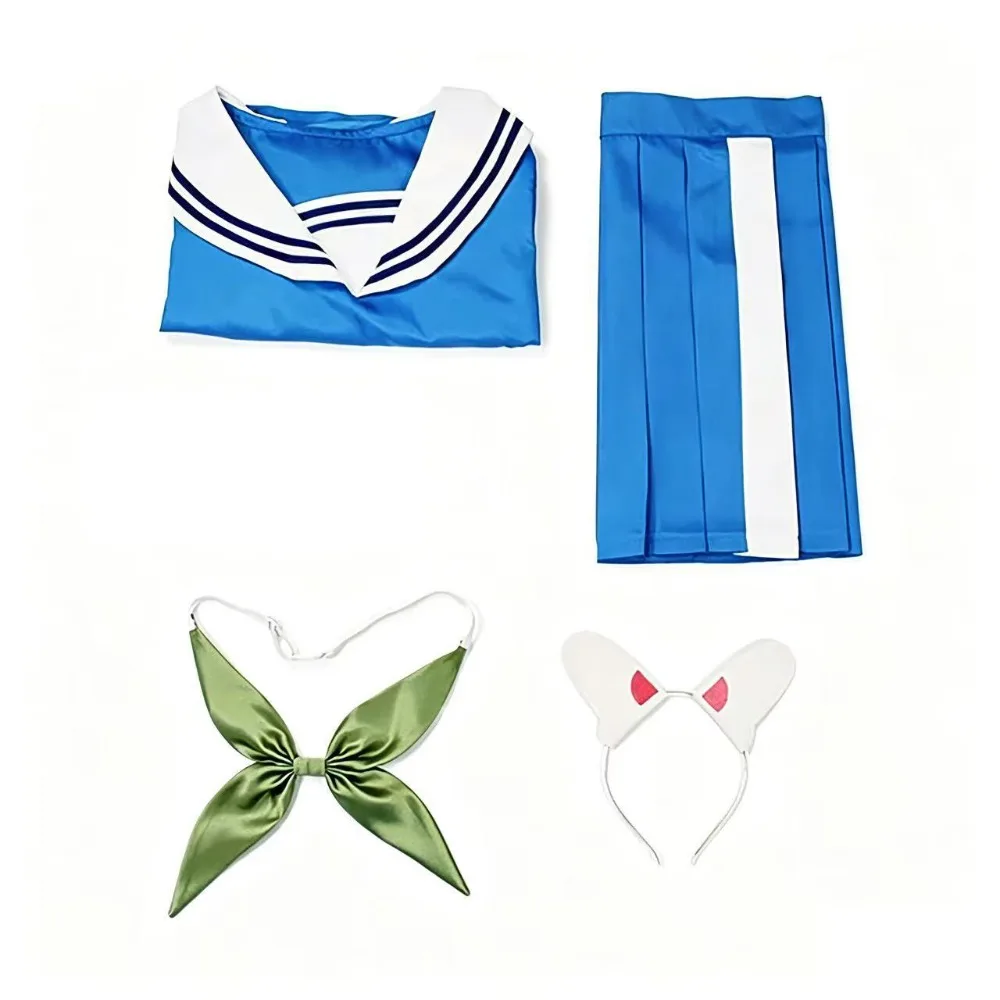 Blue Archive Kasumizawa Miyu Cosplay Costume Long Sleeve JK Sailor Uniform Full Set Adult Women Halloween Comic Con Outfit view 6