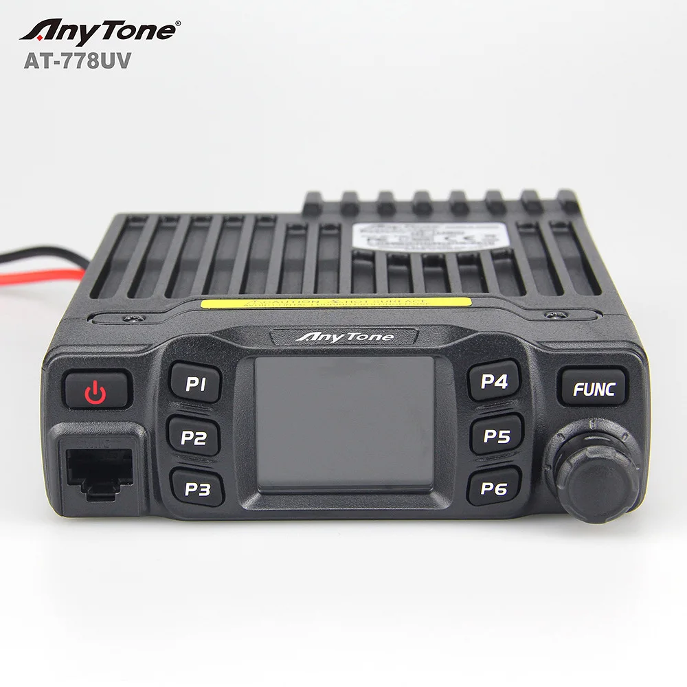 AnyTone AT-778UV II Mobile  Radio 25 Watt  Dual Band VHF UHF Two Way Radio Mini Amateur Transceiver for Car Vehicle