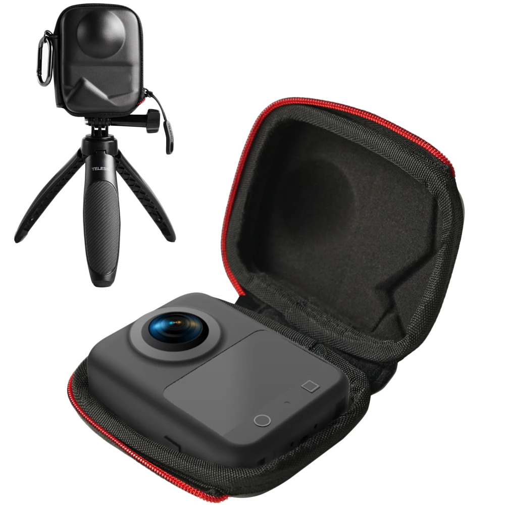 

Portable Mini Bag for DJI Osmo 360 Waterproof Storage Bag Protective Case Bottom opening storage case with detachable carabiner