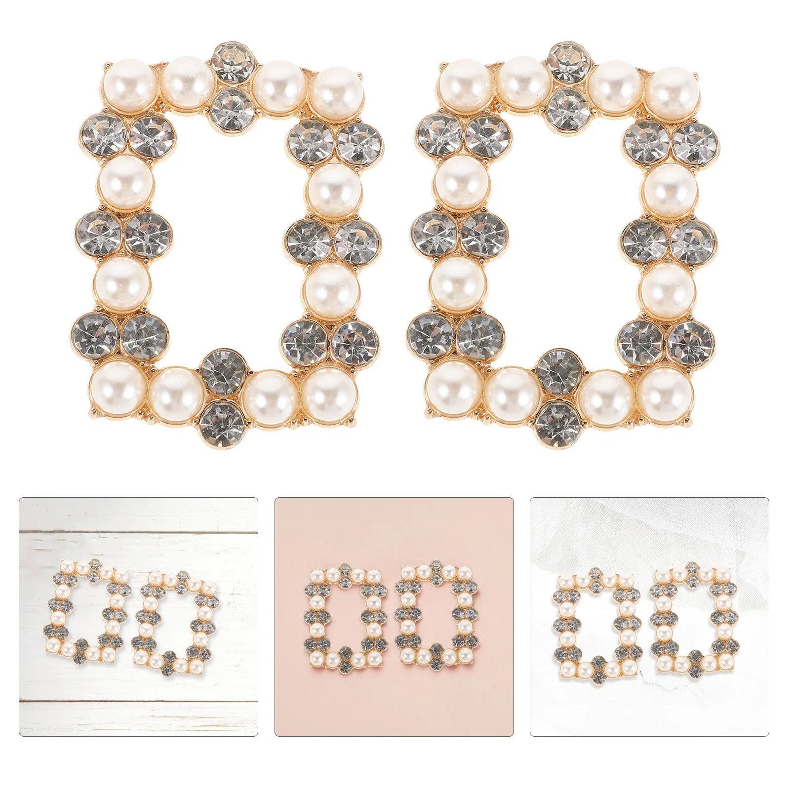 

Rhinestones Shoe Decoration Bridal Shoes Charms for Women Decorative Accessories