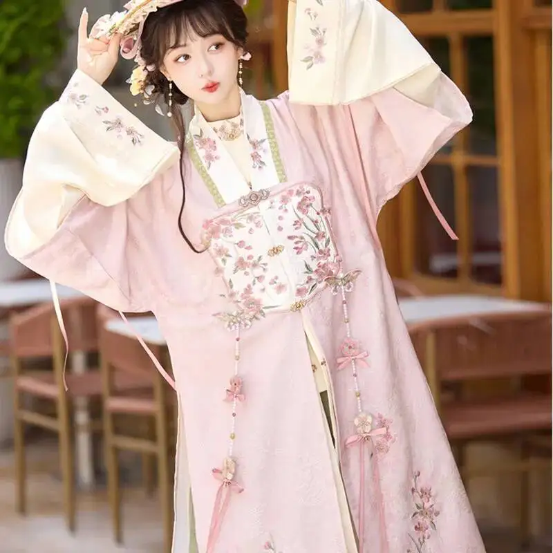 jupe-visage-de-cheval-rose-pour-fille-jupe-hanfu-mignonne-costume-de-style-chinois-robe-mamianqun-ming-vetements-quotidiens-traditionnels-anciens