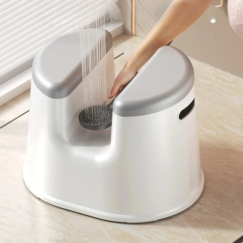 Plastic Portable Bathroom Chair Cute Shower Minder Squat Elderly Stool Designer Disabled Low Nordic Cabeceros Salon Furniture