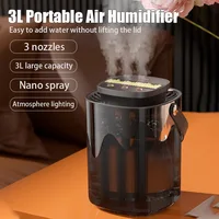 Humidificador 3L triple puerto pulverización USB