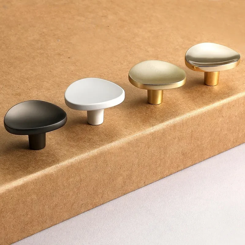 Modern Simple Light Luxury Single Hole Drawer Handle for Wardrobe Cabinet Bedside Table Furniture Door Hardware