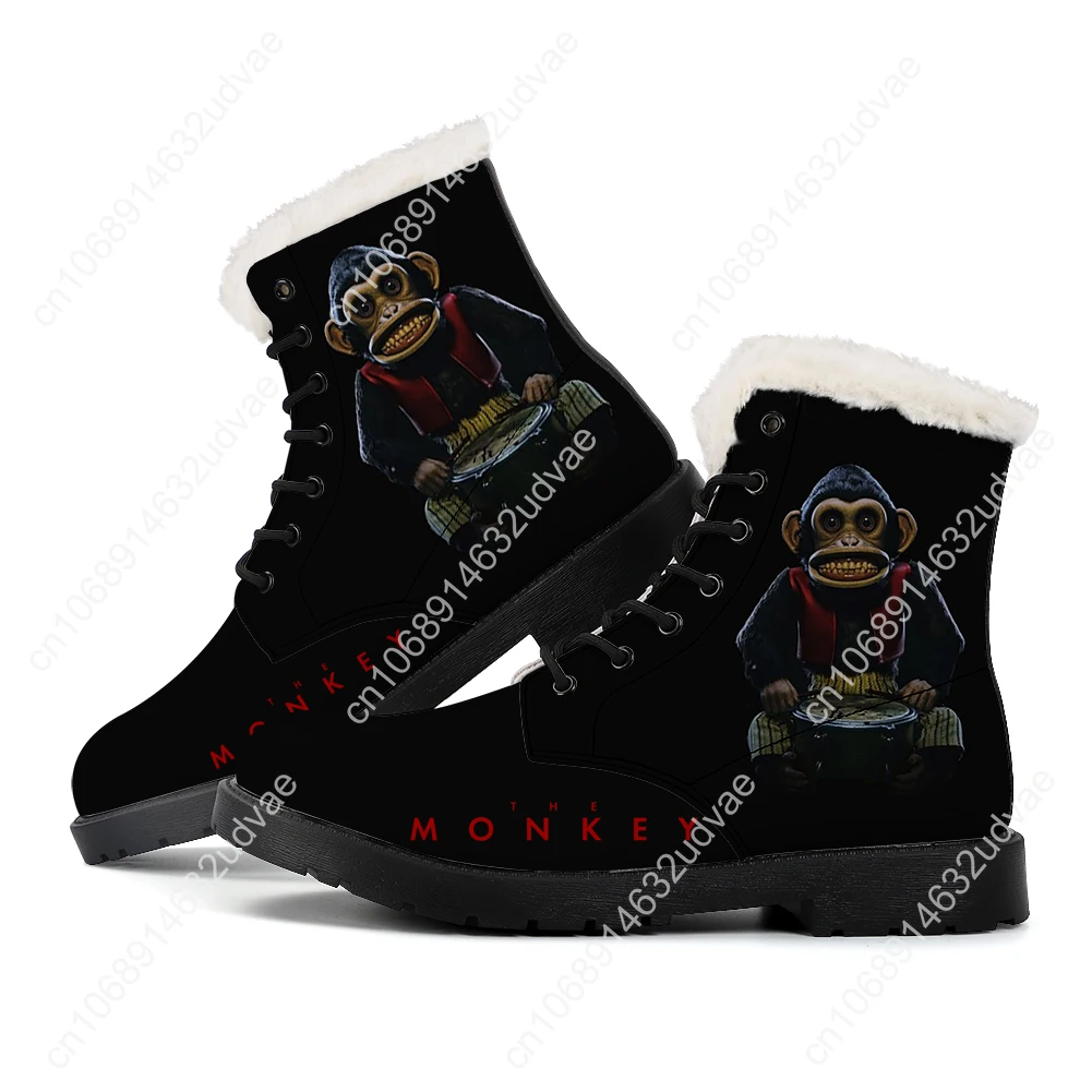 

The Monkey Plush Boots Mens Womens Teenager Shoes Casual Boot Outdoor Light High Quality Print on Demand Customize Shoe