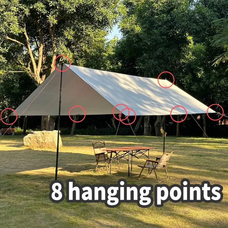 

Camping Tarp Waterproof Tent Tourist Awning Shade Garden Canopy Beach Sunshade Outdoor Ultralight Sun Shelter
