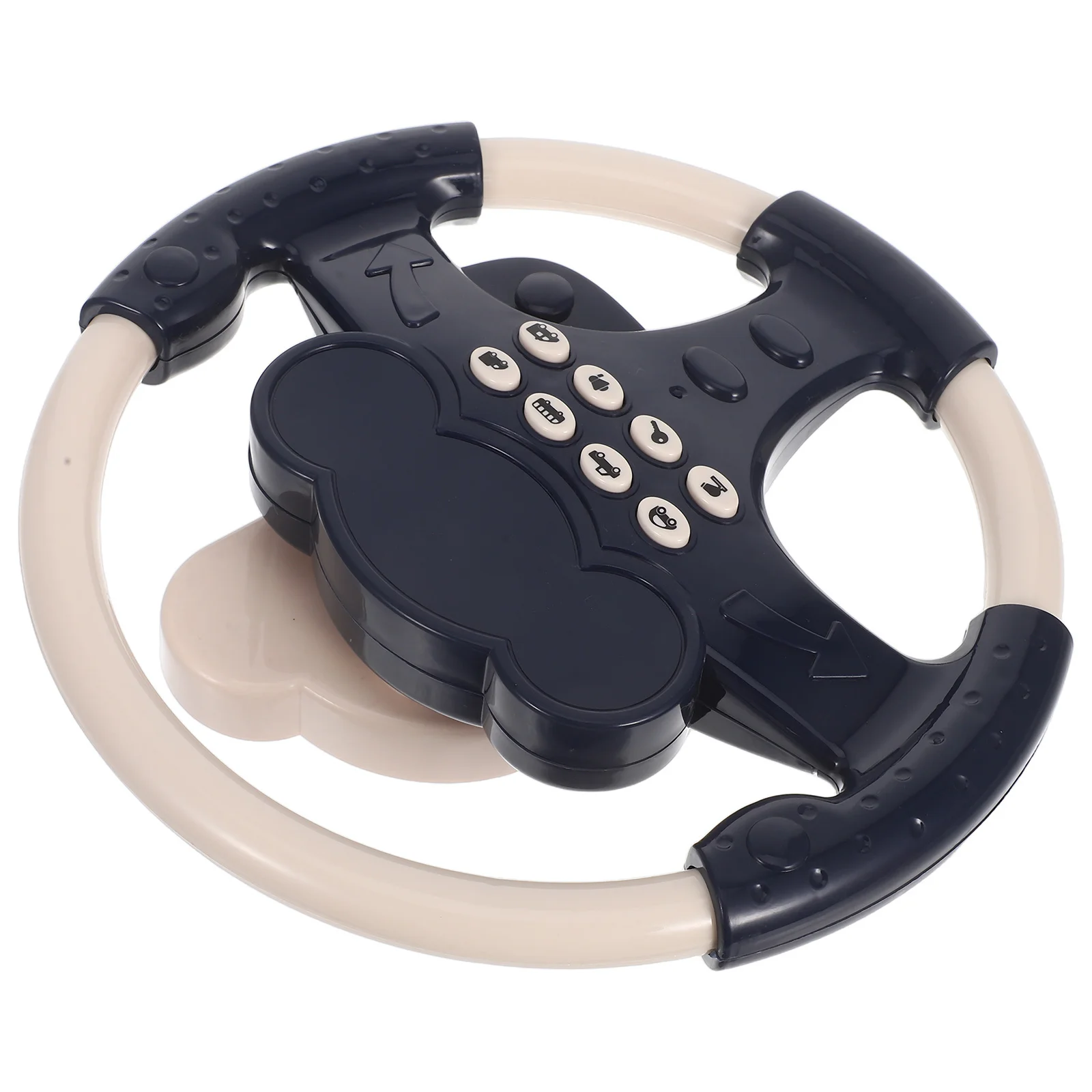 

Simulated Steering Wheel Kids Interactive Driving Experience Suction Cup Stability Early Education Fun Design Car Rides