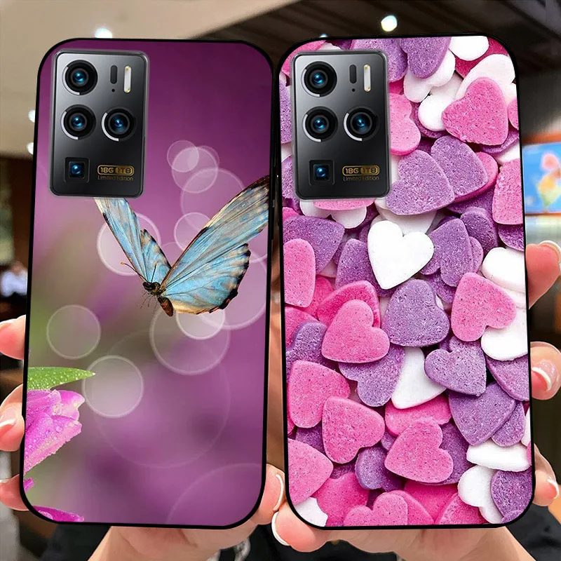 For ZTE Axon 30 Ultra 5G Case Axon30 Pro+ Shockproof Silicone Phone Cover For ZTE Axon 30 Pro 5G Coque 30S Color Printing Bumper