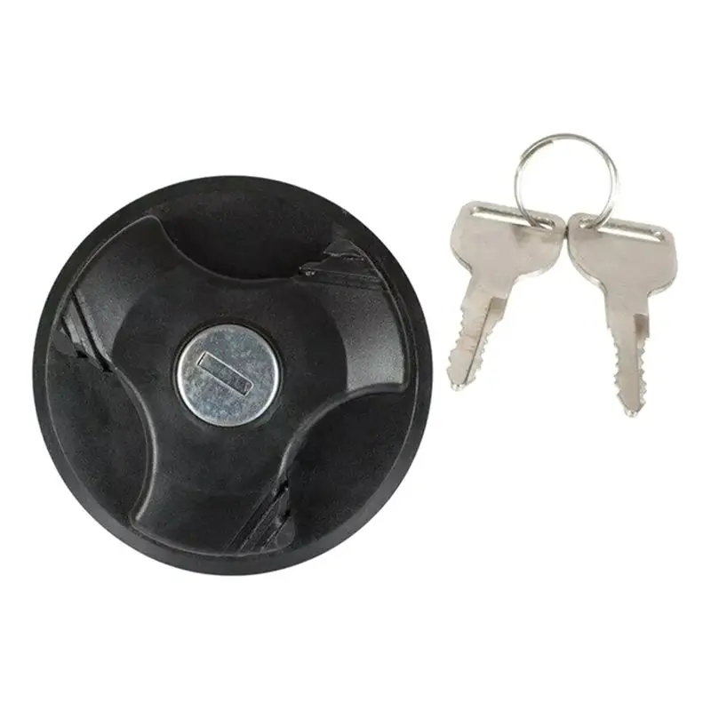 AU16-Car Fuel Filler Locking Tank Cap With Keys 1740017 Fits For Fiat 500/500C Ducato