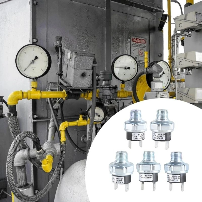 Interruptores de pressão de alumínio Interruptores de pressão de compressor geral Interruptores de controle de pressão de ar para compressor de ar