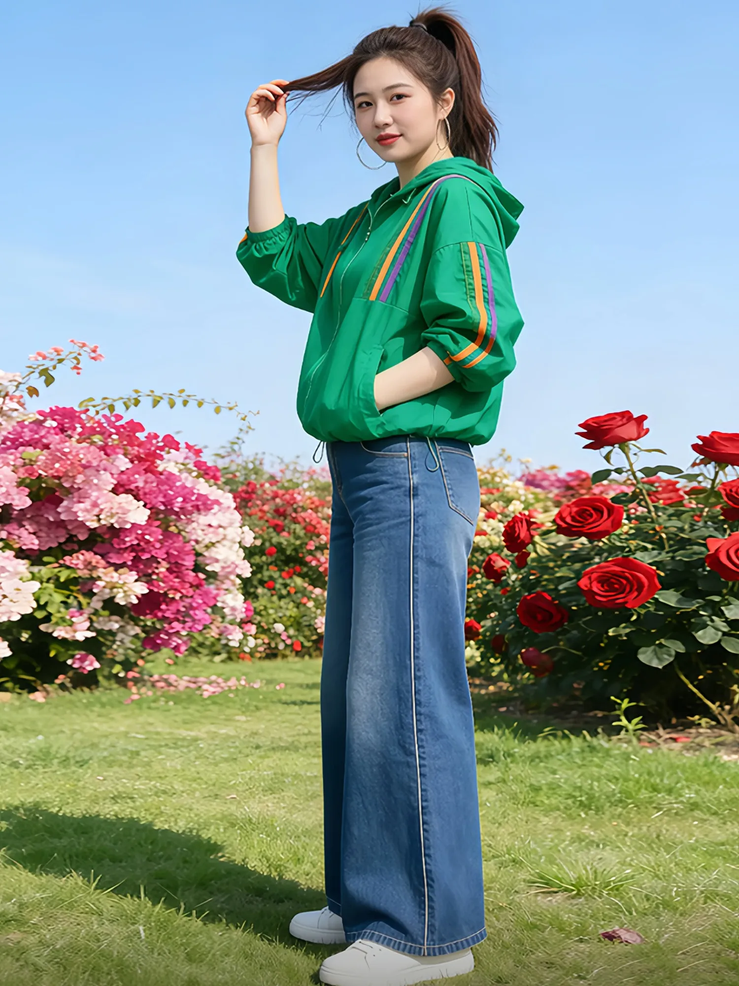 Women's Ice Silk Lightweight Breathable Fashionable Summer New Arrival Sun Protection Clothing Cycling Outerwear Outdoor Shade