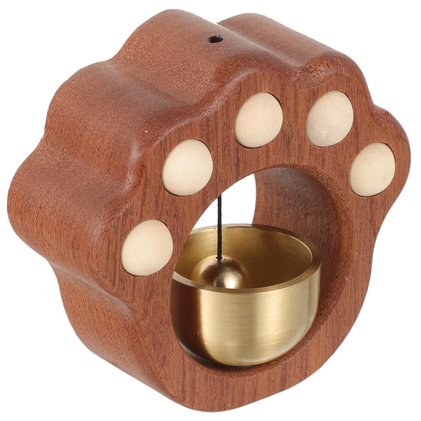

Wooden Paw Shaped Shopkeeper Door Bell Creative Lightweight Wind Chime for Door Opening Decorative Use Shopkeepers Bell