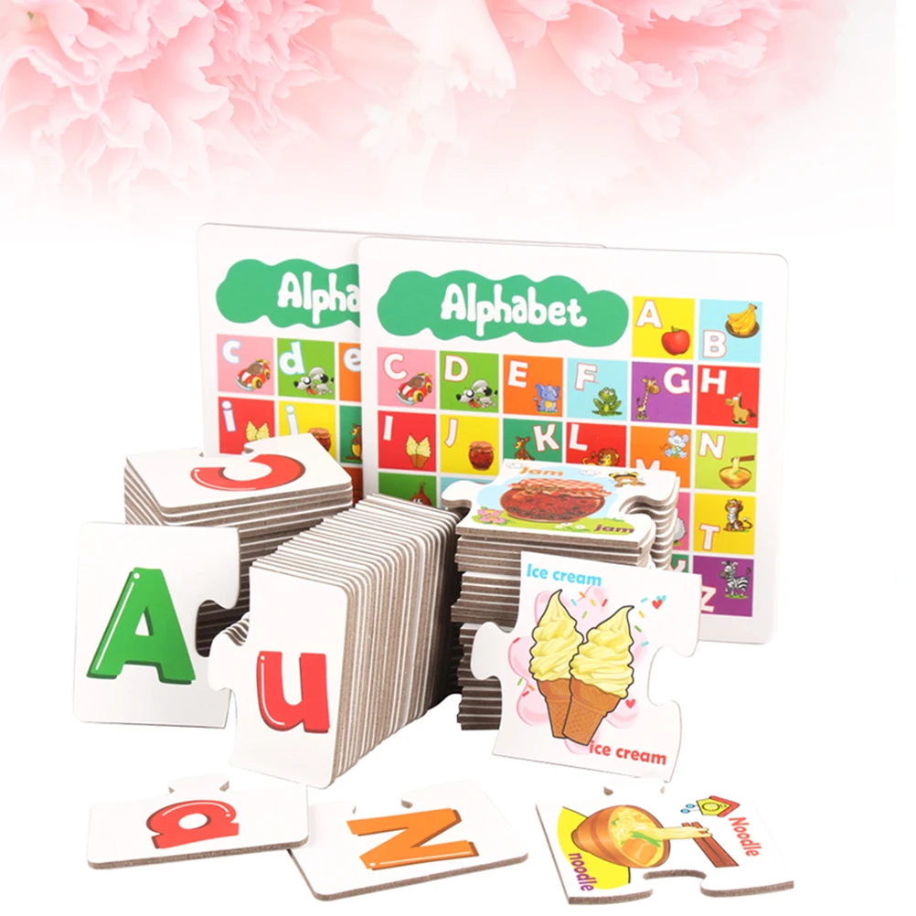 Zestaw Zabawek Edukacyjnych do Dopasowywania Liter Alfabetu, Gra w Dopasowywanie Kart Liter, Sudoku Edukacyjne dla Dzieci