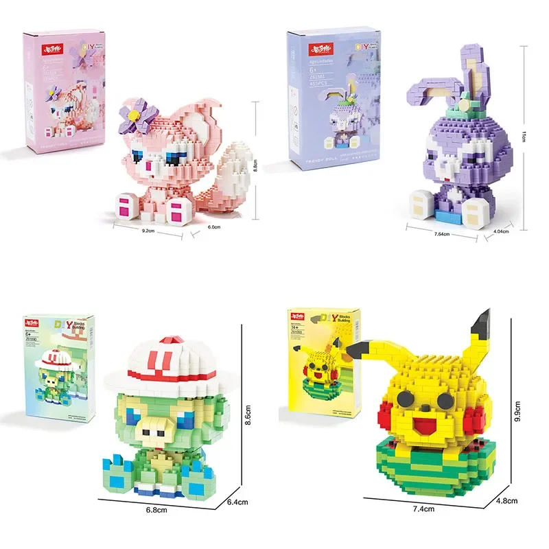 Disney Pok é mon series small particle assembled building blocks for children's puzzle education toy manufacturers direct sales