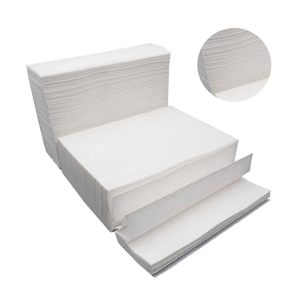 

400pcs Thickened Paper Towel Hand Wipe Bathroom Toilet Table Tissue White Kitchen Use Home Cafe Shop Restaurant