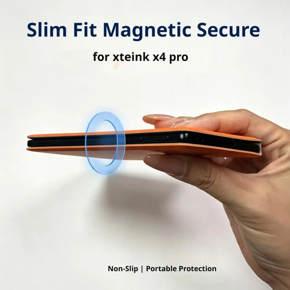 Magnetic Detachable Protective Case for Xteink X4 Pro E-Reader Slim Shockproof Protective Cover Anti-fall Flip Protective Shell