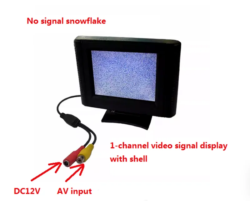 2.4inch TFT LCD screen module kit 480X234 NTSC/PAL Automatic switching mode 250 cd/m2 brightness No signal snowflake display