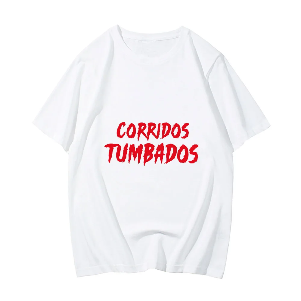 Natanael Cano Corridos Tumbados Clothing Hip Hop High Quality Graphic Printing Tshirts Men/women Cotton Short Sleeve Tees Tops