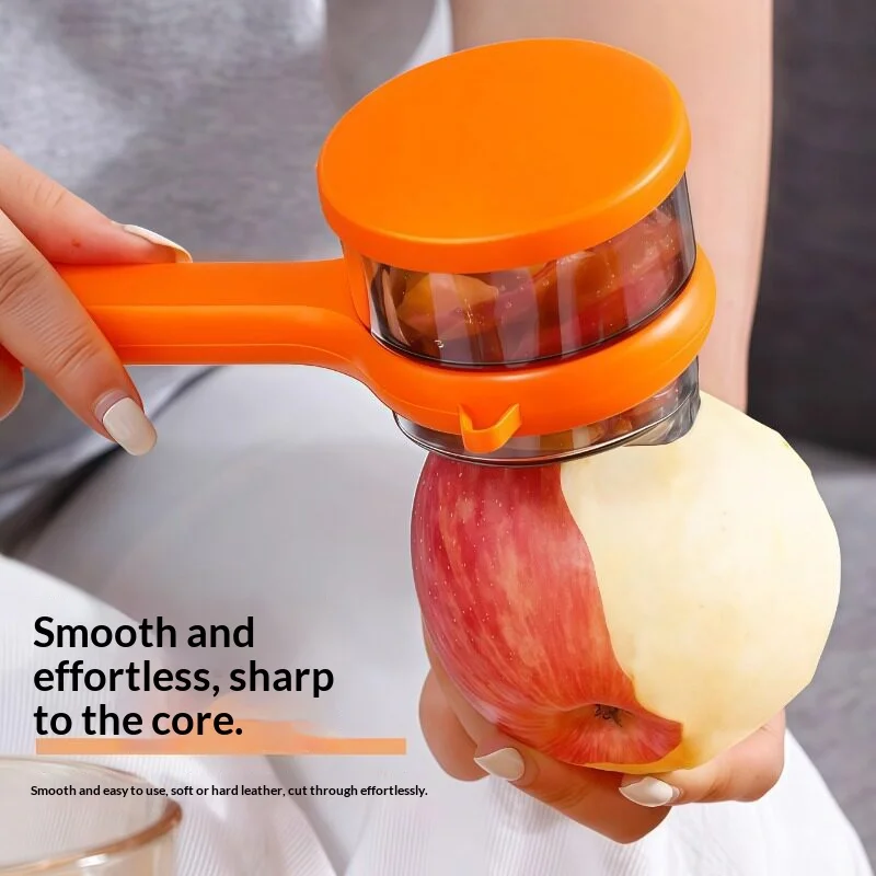 Multifunctional Fruit Vegetable Peeler With Storage Container Stainless Steel Blade Potato Apple Carrot Peeling Kitchen Gadget