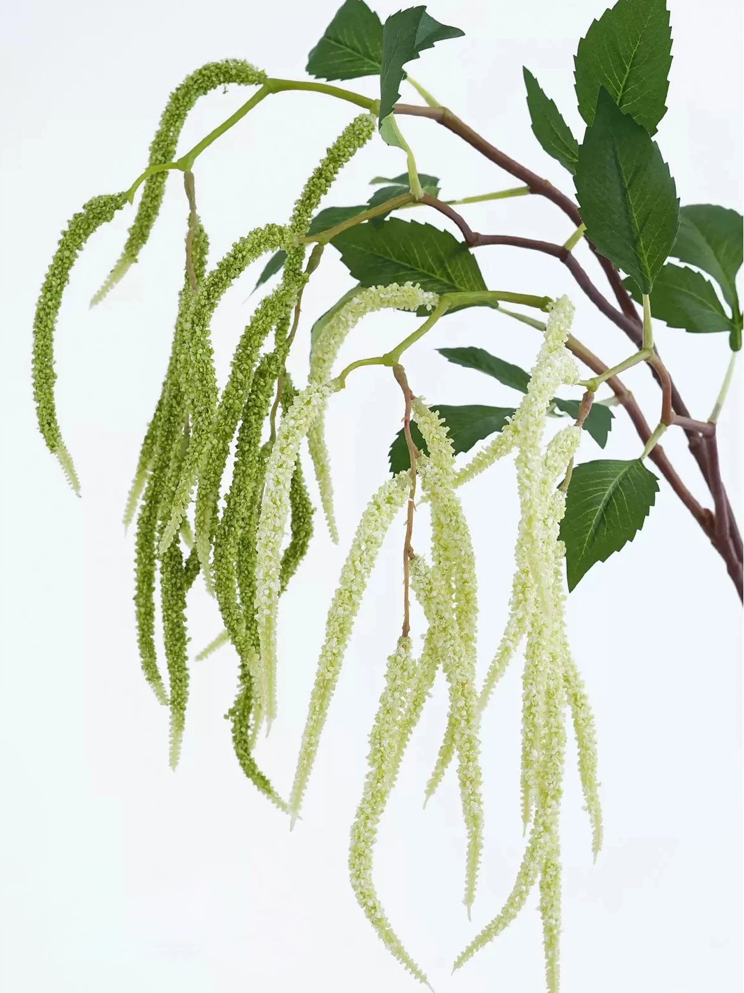 الاصطناعي تدلى الثعلب الدخن رذاذ العشب معلقة فو الدخن زهرة لترتيبات الأزهار ديكور المنزل الزفاف #6