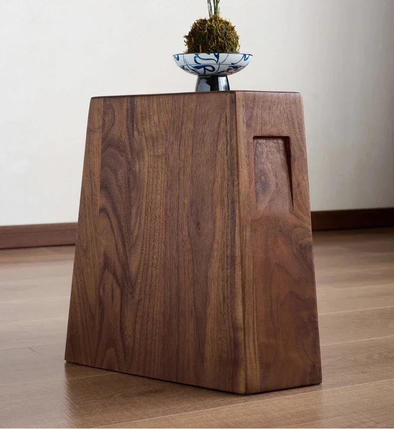 

North American black walnut small stool home creative simple all solid wood living room pier