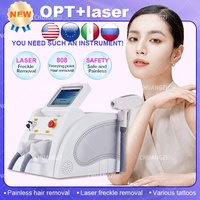 IPL Profession Laser Hair Remover Machie 2in1 OPT Tattoo Removal Pigment Machine Wrinkle Freckle Remove CE Approved Epilation